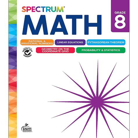 Spectrum 8th Grade Math Workbook Ages 13 To 14 Covering Geometry Rational And Irrational