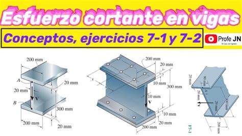 ¿cómo Calcular El Esfuerzo Cortante MÁximo En Una Viga Ejer 7 12