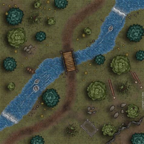 Battle Map Random Encounter River Crossing Inkarnate Create