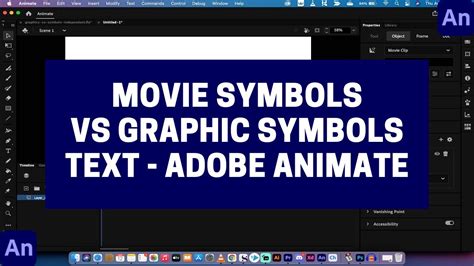 Adobe Animate Symbols Movie Clip Vs Graphic For Text Youtube