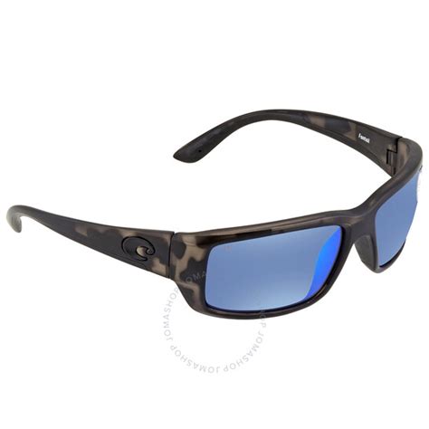 Costa Del Mar Ocearch Fantail Blue Mirror Polarized Glass Mens Sunglasses Tf 140oc Obmglp 59