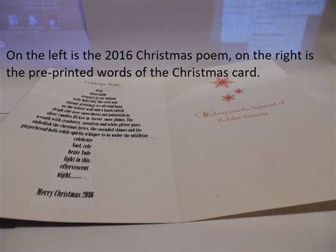 Christmas Memories a Christmas Poem for Christmas Cards or to Make ...