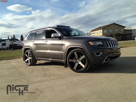 Jeep Grand Cherokee Niche Milan - M134 Wheels Black & Machined with Dark Tint