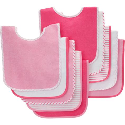 Dymples Baby Bib 10 Pack Pink Big W