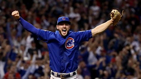 World Series 2016 Kris Bryant Smiled So Hard While Fielding Final Out