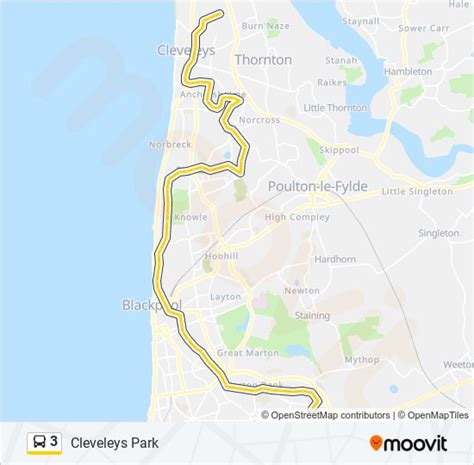 Route Schedules Stops Maps Cleveleys Park Updated