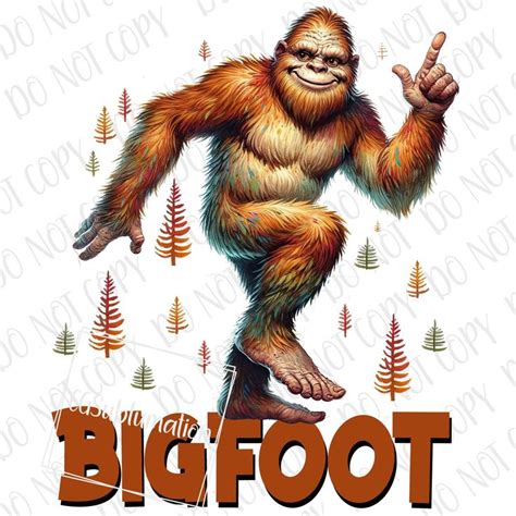 Sasquatch Bigfoot Sublimation Png Little Sasquatch Bigfoot Png Digital