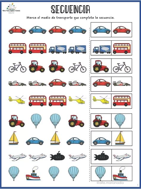 Secuencia Medios De Transporte Profe Social