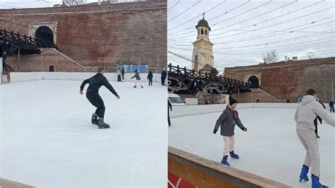 Foto Video S A Deschis Patinoarul Din Alba Iulia Zeci De Tineri