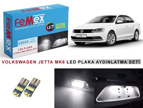 Vw Jetta Mk6 Led Plaka Aydınlatma Ampul Seti Femex Parlak Beyaz