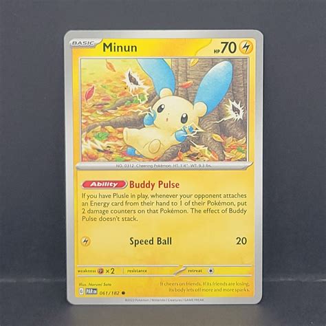 Pok Mon Tcg Minun Paradox Rift Regular Common For Sale Online