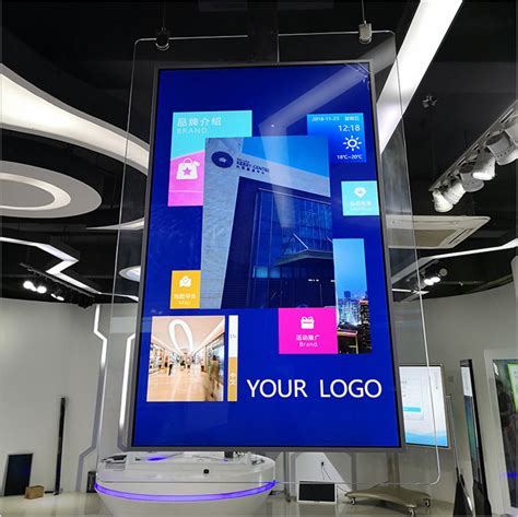 43 Inch Hanging Double Sided LCD Monitor Shop Window Digital Signage