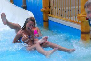 On A Water Slide Porn Pic