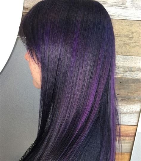 Purple Highlights In Black Hair - Closets N More