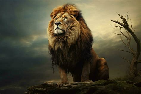 The majestic lion king of the African jungle 30626399 Stock Photo at ...