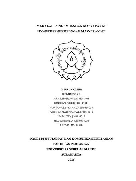 Kelompok 1 Konsep Pengembangan Masyarakat Pdf