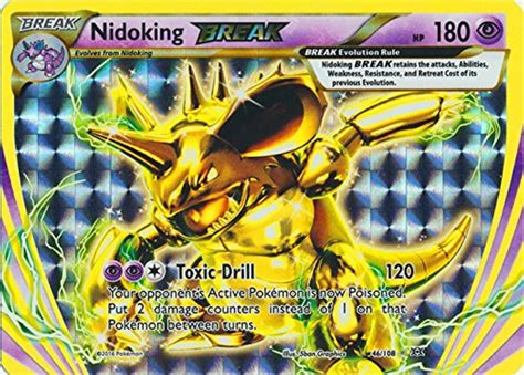 Pokemon Nidoking Break 46 108 XY Evolutions Holo Amazon De