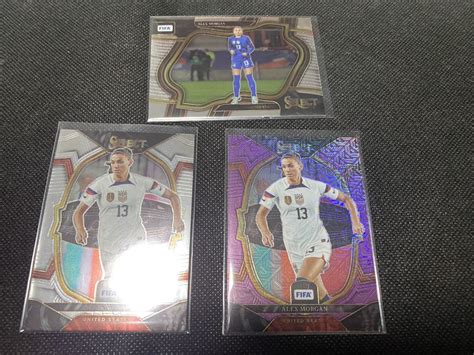 2022 23 Panini Select FIFA Alex Morgan 3種セット Purple Mojo prizm アメリカ USA