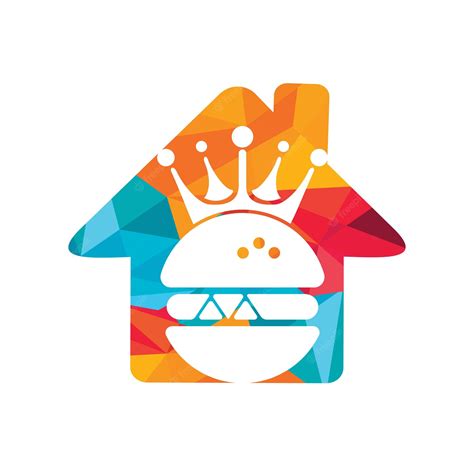 Premium Vector | Burger king vector logo design