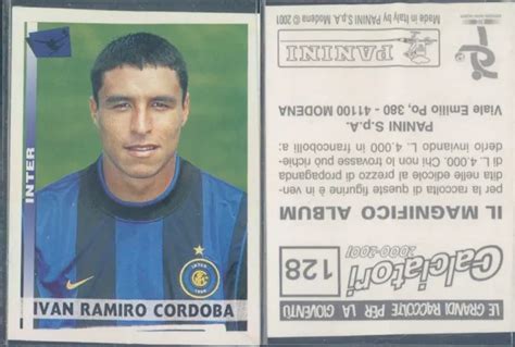 FIGURINA CALCIATORI PANINI 2000 01 Inter Cordoba N 128 Nuova Con Velina