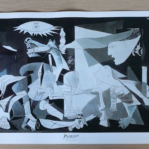 Guernica Lithograph By Pablo Picasso Etsy