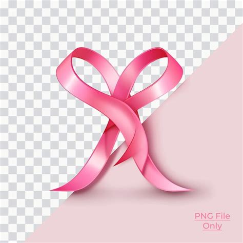 Premium Psd World Breast Cancer Pink Silk Ribbon Smooth Lighting Only