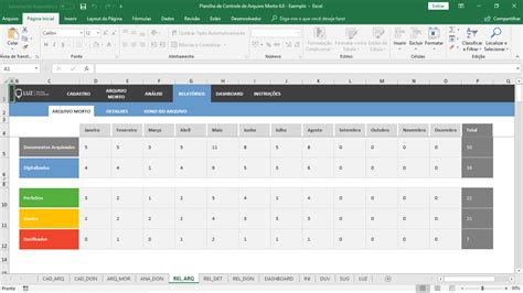 Planilha De Controle De Arquivo Morto Em Excel Planilhas Prontas