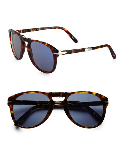Persol Plastic Aviator Sunglasses In Brown For Men Lyst