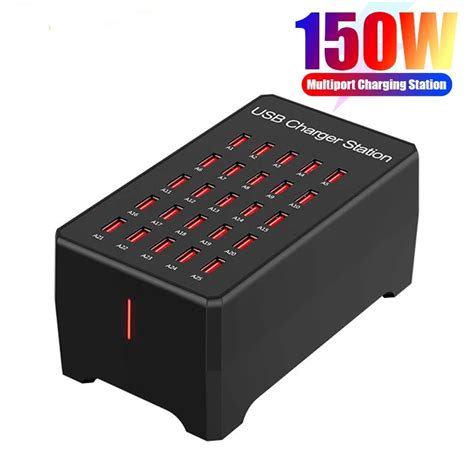 W Multi Usb Fast Charger Ports Usb Led Indicator Carregador