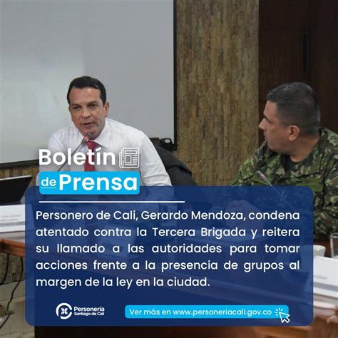 Personero De Cali Gerardo Mendoza Condena Atentado Contra La Tercera