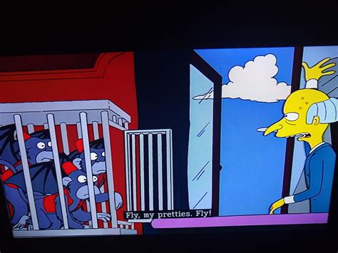 "Fly, my pretties, fly" residue (The Simpsons, S5:E9) : r/Retconned