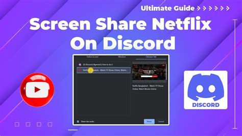 How To Screen Share Netflix On Discord Discord Tips Youtube