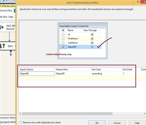 Full Outer Join In SSIS