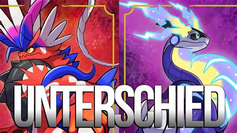 Pokémon Karmesin Purpur Alle Unterschiede Exklusive Pokémon