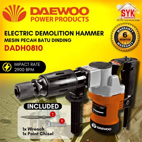 Syk Daewoo Dadh0810 1000w Electric Demolition Hammer Heavy Duty