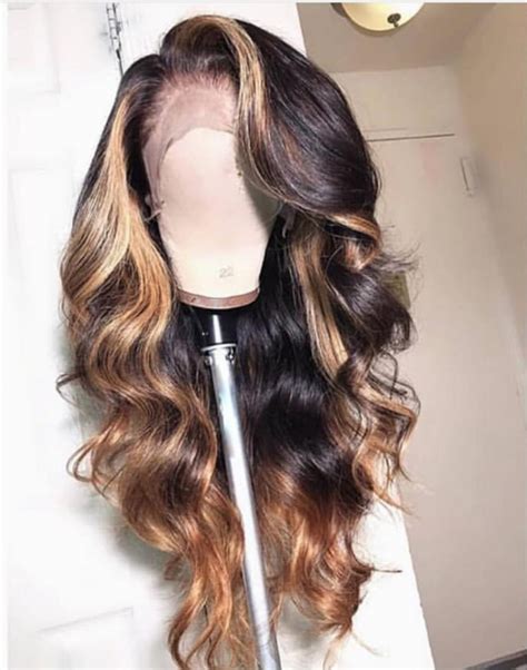 Magic Love Human Virgin Hair Ombre 1b 27 Pre Plucked Lace Front Wig And