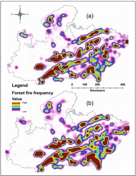 4 Forest fire hotspot map of Madhya Pradesh prepared by integrating all ...