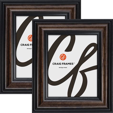 Craig Frames Potomac 12x15 Inch Picture Frame Walnut Brown Set Of 2