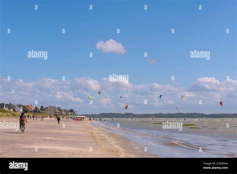 Frankreich Somme Bay Le Crotoy Beach Spot Kitesurfen Windsurfen Fotos