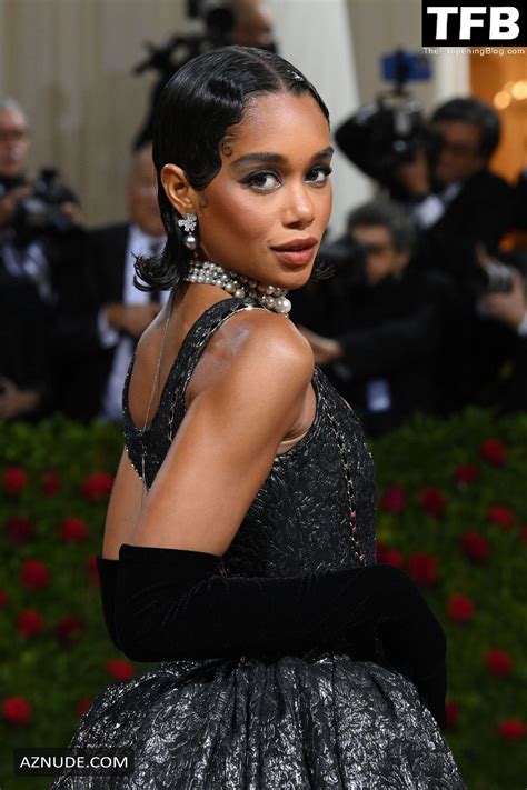 Laura Harrier Sexy Seen Flaunting Her Hot Tits At The Met Gala In New York City AZNude