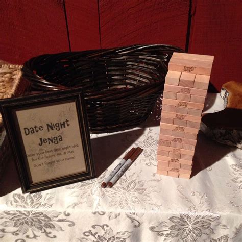 Date Night Jenga Ideas Bridal Shower Ideas Bridal Shower Barn Decor