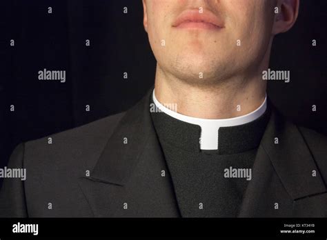 Priest collar hi-res stock photography and images - Alamy