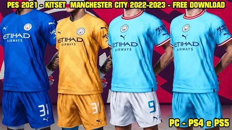 Pes New Kitset Gk E Home Alt Manchester City Pc Ps