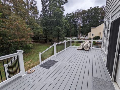 Makeover Monday Pebble Gray Trex Deck In Pasadena Maryland Fence