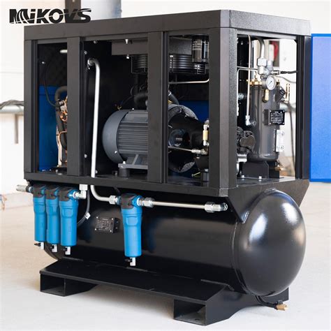 Mikovs 15kw 16 Bar All In One Pm VSD Screw Air Compressor With Air