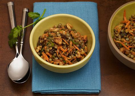 Ensalada De Lentejas Al Curry Con Nueces Nueces De California