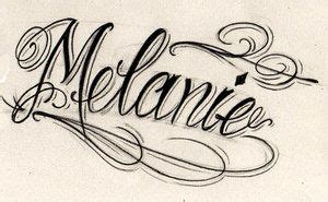 Melanie In Cursive