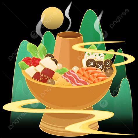 Guochao Style Beef And Mutton Hot Pot Spicy Mandarin Duck Copper Stove Hot Pot Food And Beverage