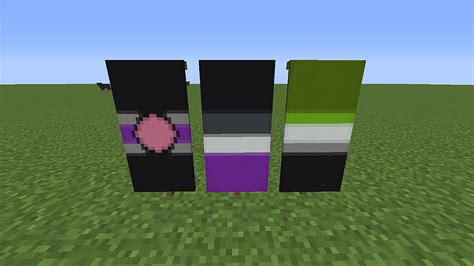 1366x768px 720p Free Download Ficto And Aroace Flags In Minecraft