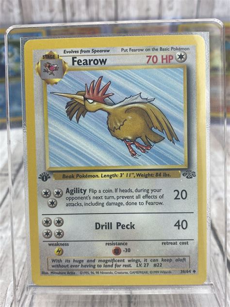 Pokémon TCG Fearow 36 64 Jungle Regular 1st Edition Uncommon NM eBay